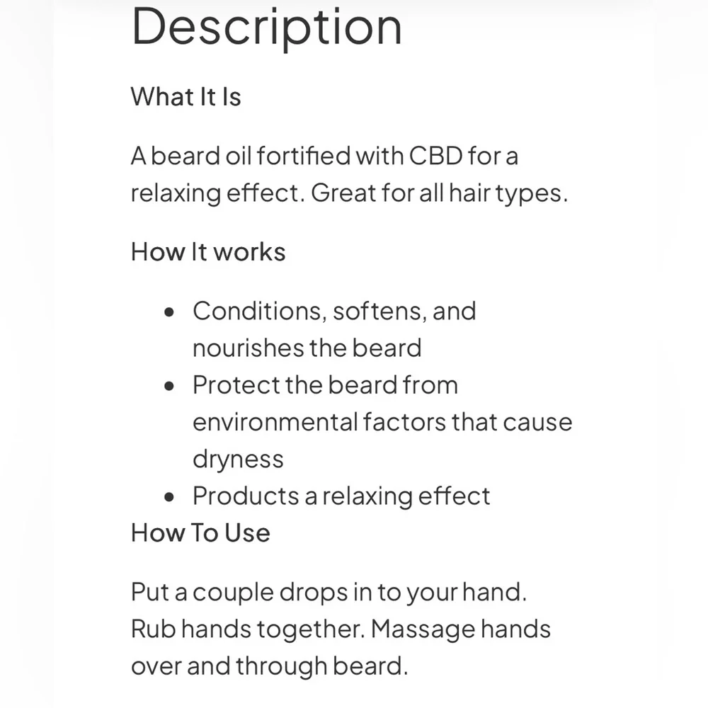 The Lab Direct CBD Beard Oil Brand New In Box Full Size 💯 Authentic!